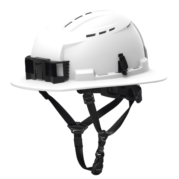 Milwaukee Tool BOLT White Full Brim Vented Safety Helmet &hyphen; Type 2, Class C