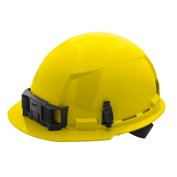 Milwaukee Tool BOLT Yellow Front Brim Hard Hat w/4pt Ratcheting Suspension (USA) - Type 1, Class E
