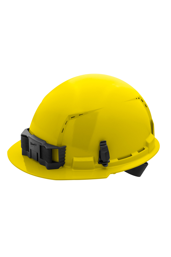 Tool BOLT Yellow Front Brim Vented Hard Hat w/4pt Ratcheting Suspension (USA) - Type 1, Class C