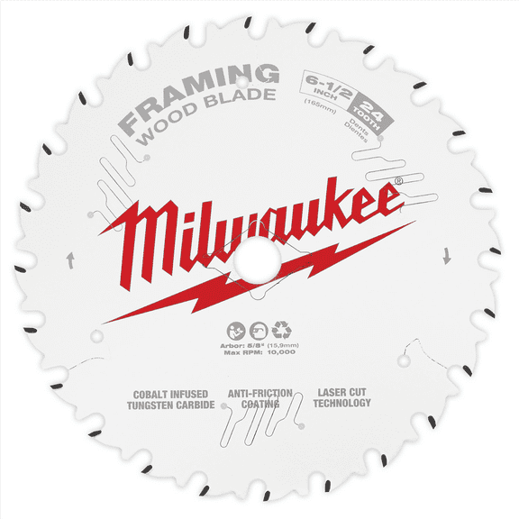 Milwaukee Tool Circular Saw Framing Blade 6-1/2" 24T