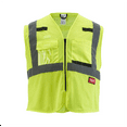 thumbnail image 1 of Milwaukee Tool Class 2 High Visibility Yellow Mesh Safety Vest - L/XL, 1 of 8
