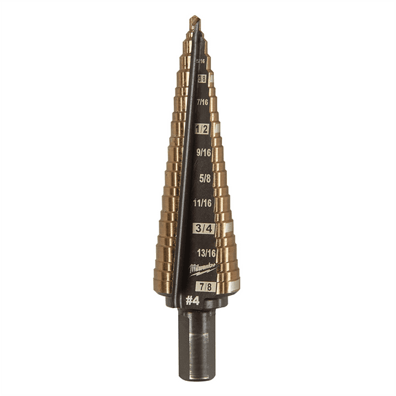 Milwaukee Tool Cobalt Step Drill Bit #4 (3/16-7/8")
