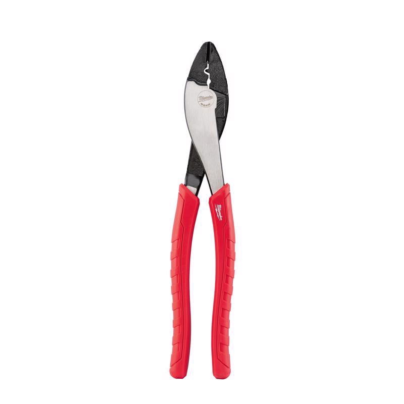 Milwaukee 48-22-6103 Crimping Plier, 8.976 in OAL, 1-1/2 in Jaw Opening, Comfort-Grip Handle Black/Red