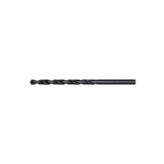 Milwaukee 48-89-2716 Jobber Drill Bit, 5/32 in Dia, 3-1/8 in OAL, Parabolic Flute, 5/32 in Dia Shank, Round Shank Black Oxide