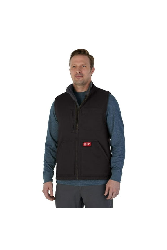 Tool HEAVY DUTY SHERPA-LINED VEST - BLACK L
