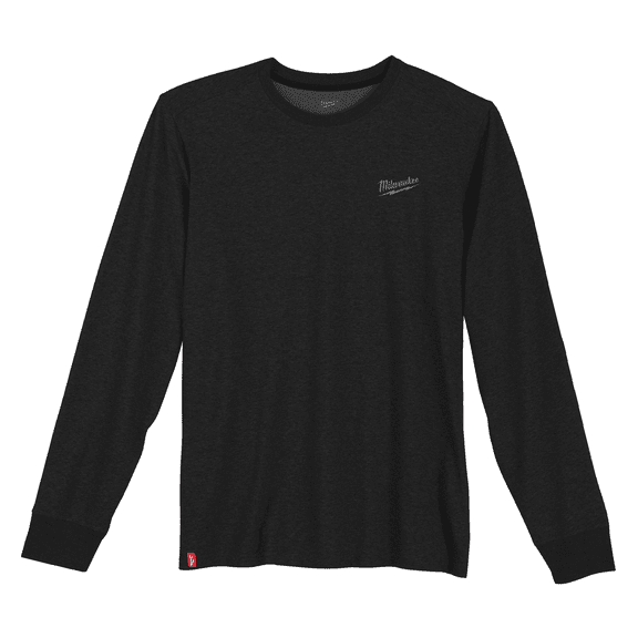Milwaukee Tool HYBRID WORK TEE- LS BLACK XL