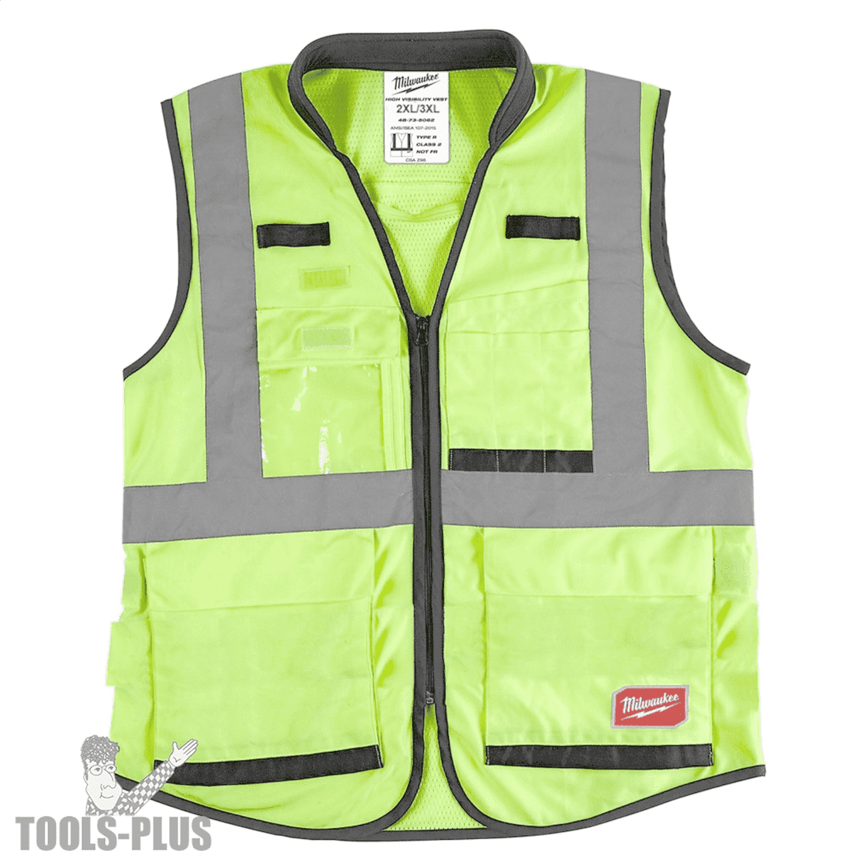 Milwaukee Tool Hi Vis Yel Prfrm Sfty Vest-XXL/XXXL