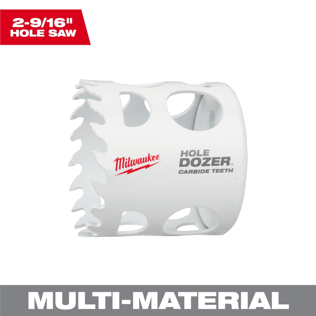Milwaukee Tool 2-9/16 Inch HOLE DOZER with Carbide Teeth Hole Saw