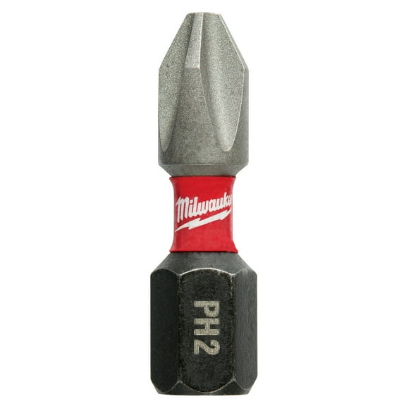 Milwaukee Shockwave Phillips Screwdriver Bit Steel 5 Count #2 X 1 in. L
