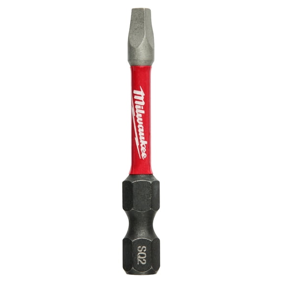 Milwaukee 48-32-4606 Shockwave 2-Inch #2 Square Recess Power Bit, 5-Pack