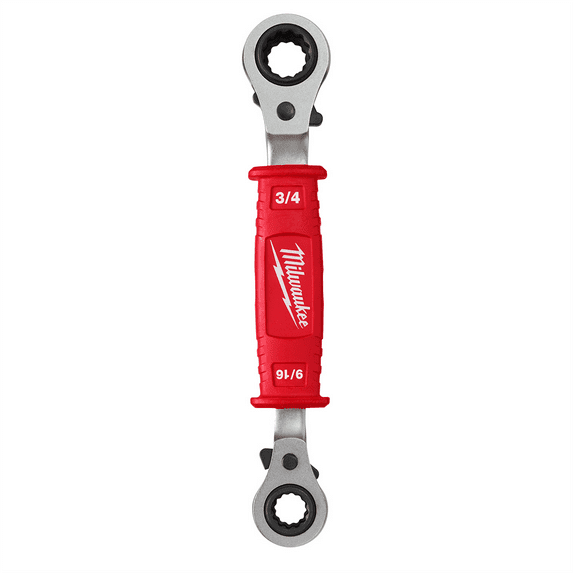 Milwaukee Tool Lineman�s 4in1 Insulated Ratcheting Box Wrench