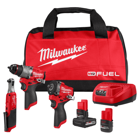 Milwaukee Tool M12 FUEL 3-Tool Combo Kit