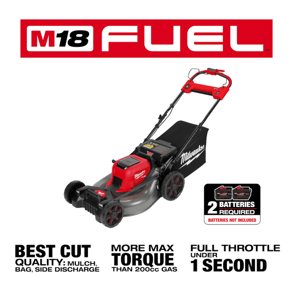 Milwaukee Tool M18 FUEL 21 Inch Self-Propelled Dual Battery Mower