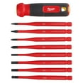 thumbnail image 1 of Milwaukee Tool Multi-Bit Screwdriver,12 1/2 in L,8 pcs 48-22-2218, 1 of 2
