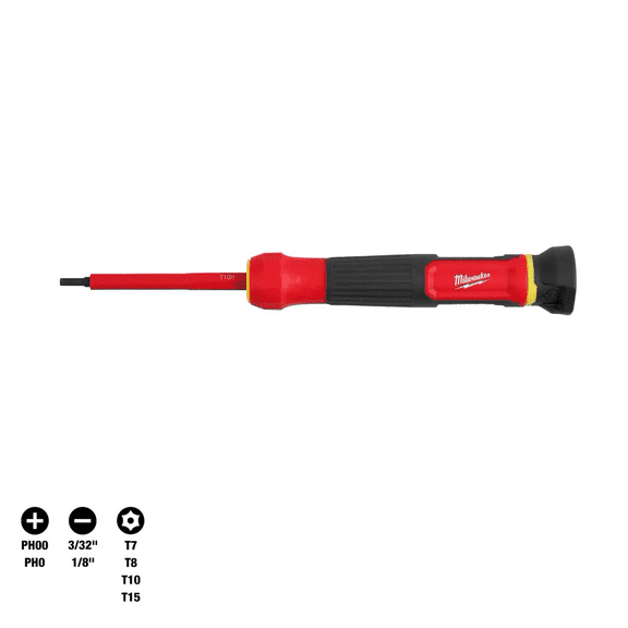 Milwaukee Tool 8-in-1 1000V Insulated Precision Multi-Bit Screwdriver