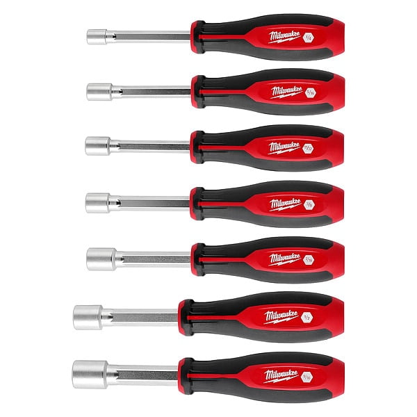 Milwaukee Tool Nut Driver Set,PP Handle,7 pcs 48-22-2547