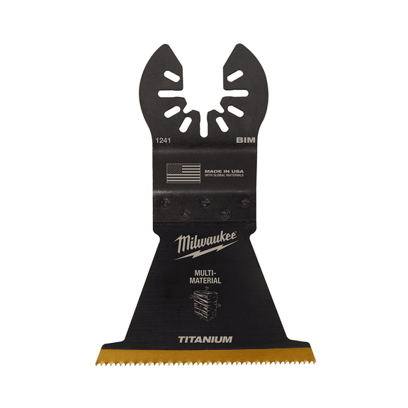 Milwaukee Tool OPEN-LOK 2-1/2" TITANIUM CHARGED Bi-Metal Multi-Material Multi-Tool Blades 10PK