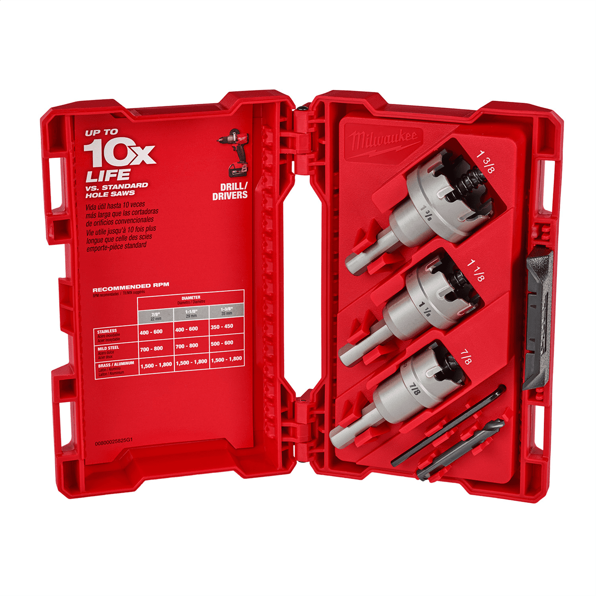 Milwaukee 49-22-8610 One-Piece Carbide Hole Cutter 4-Piece Set ...