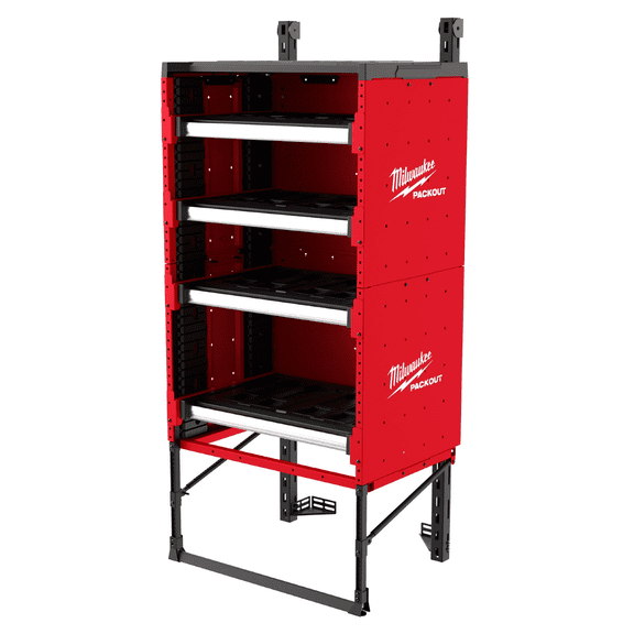 Open Box Milwaukee Tool PACKOUT Rack Kit