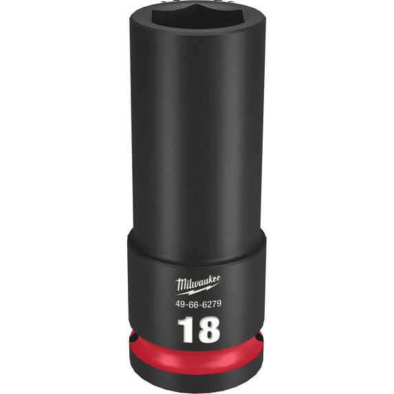 Milwaukee Tool SHOCKWAVE Impact Duty 1/2"Drive 18MM Deep 6 Point Socket