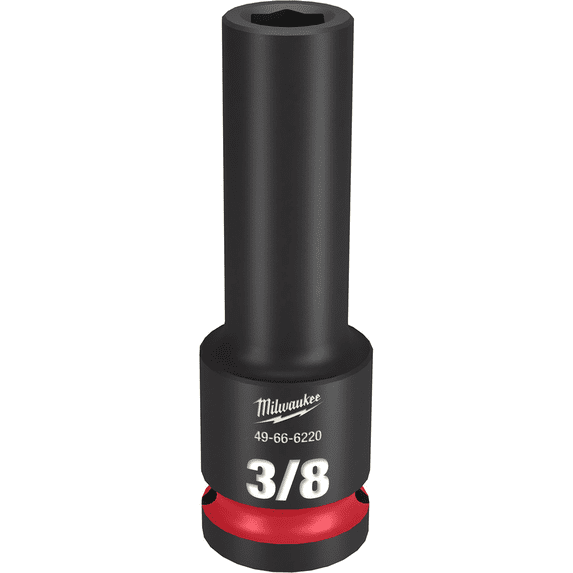 Milwaukee Tool SHOCKWAVE Impact Duty 1/2"Drive 3/8" Deep 6 Point Socket