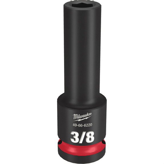 Milwaukee Tool SHOCKWAVE Impact Duty 1/2"Drive 3/8" Deep 6 Point Socket