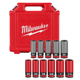 thumbnail image 1 of Milwaukee Tool SHOCKWAVE Impact Duty 1/2 Drive SAE & Metric 11PC Lug Nut Wheel Socket Set, 1 of 12