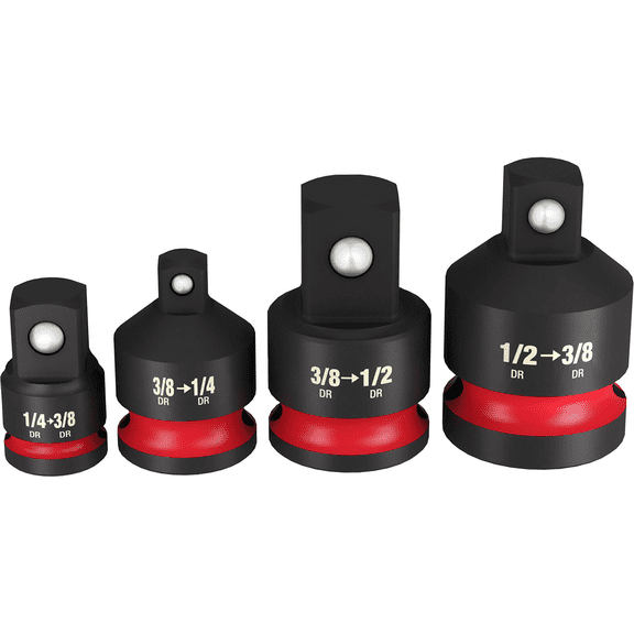 Milwaukee Tool SHOCKWAVE Impact Duty  1/4"-1/2"Drive  Adapter Set