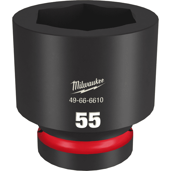 Milwaukee Tool SHOCKWAVE Impact Duty 1"Drive 55MM Standard 6 Point Socket