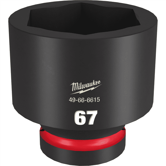 Milwaukee Tool SHOCKWAVE Impact Duty 1"Drive 67MM Standard 6 Point Socket
