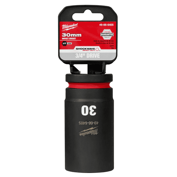 Milwaukee Tool SHOCKWAVE Impact Duty 3/4"Drive 30MM Deep 6 Point Socket
