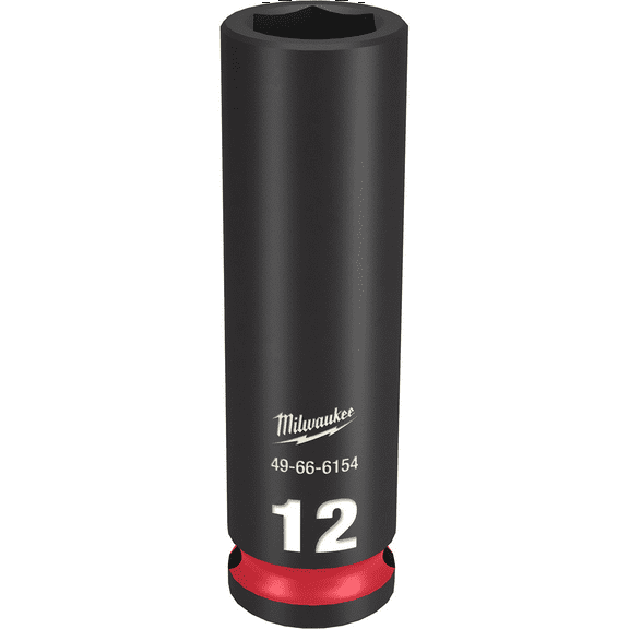 Milwaukee Tool SHOCKWAVE Impact Duty 3/8"Drive 12MM Deep 6 Point Socket