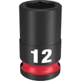 thumbnail image 1 of Milwaukee Tool SHOCKWAVE Impact Duty  3/8"Drive 12MM Standard 6 Point Socket, 1 of 2