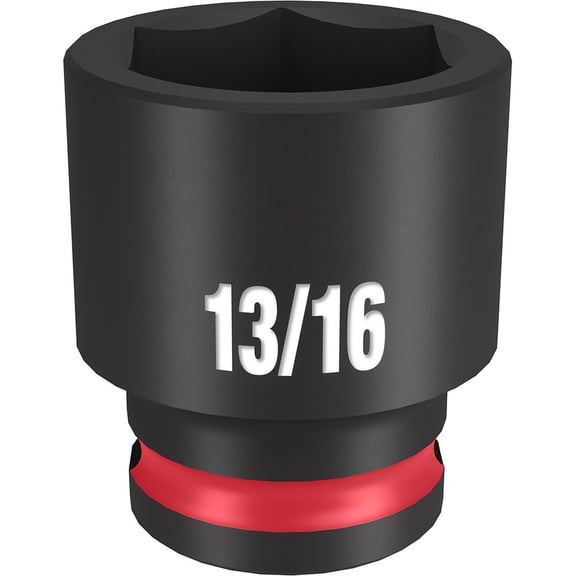 Pack of 1, Milwaukee 49-66-6111 Shockwave Impact Duty 3/8 Drive 13/16 Standard 6 Point Socket