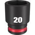 thumbnail image 1 of Shockwave Impact Duty 3/8"drive 20mm Standard 6 Point Socket, 1 of 2