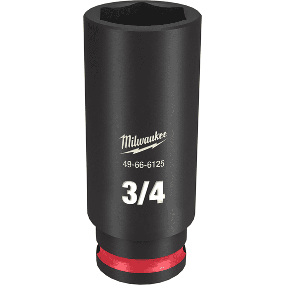 Milwaukee Tool SHOCKWAVE Impact Duty  3/8"Drive 3/4" Deep 6 Point Socket
