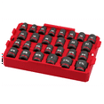 thumbnail image 1 of Milwaukee Tool SHOCKWAVE Impact Duty Socket 1/2&rdquo; Dr 27PC SAE TRAY Set, 1 of 2