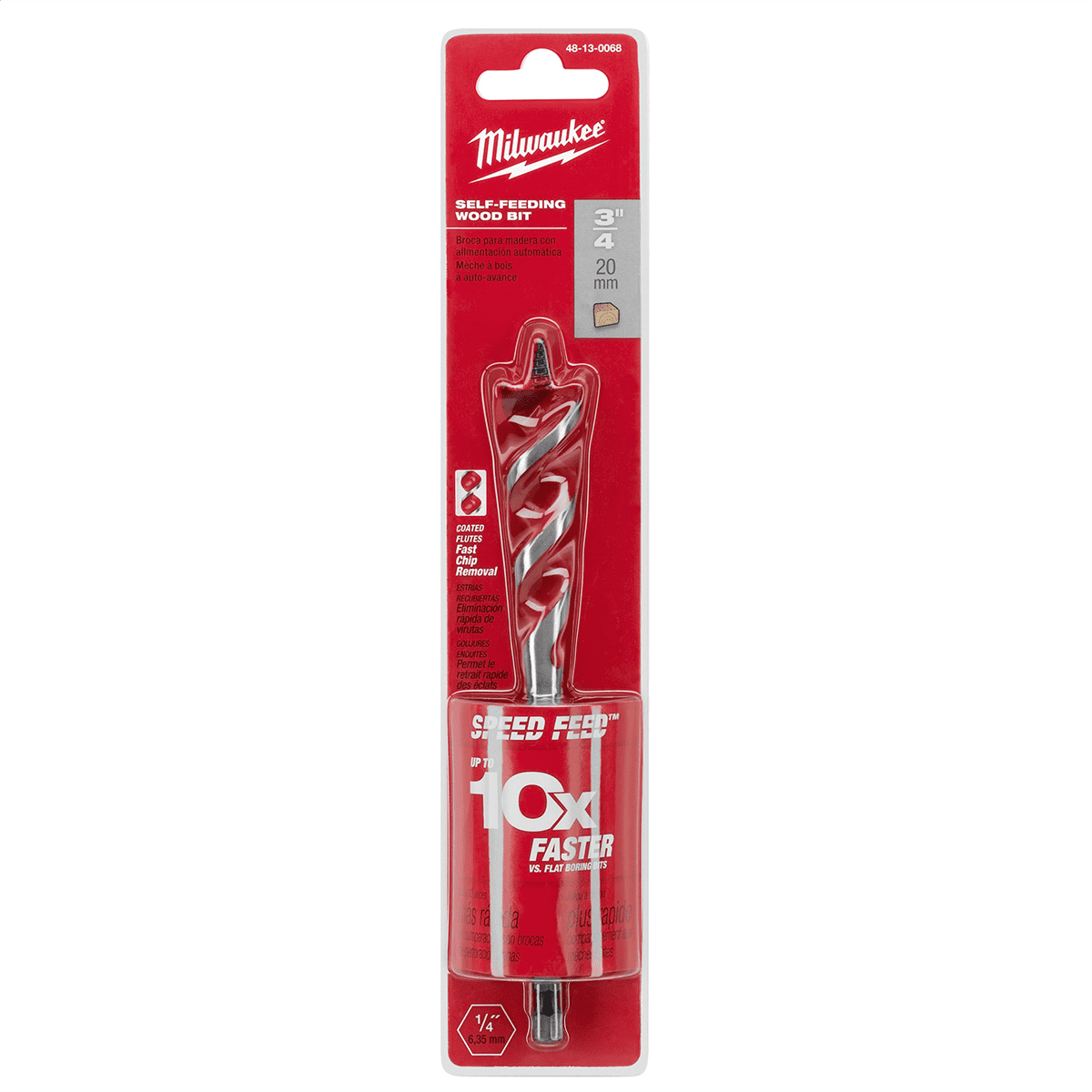 Milwaukee Tool SPEED FEED Wood Bit 3/4" x 6"