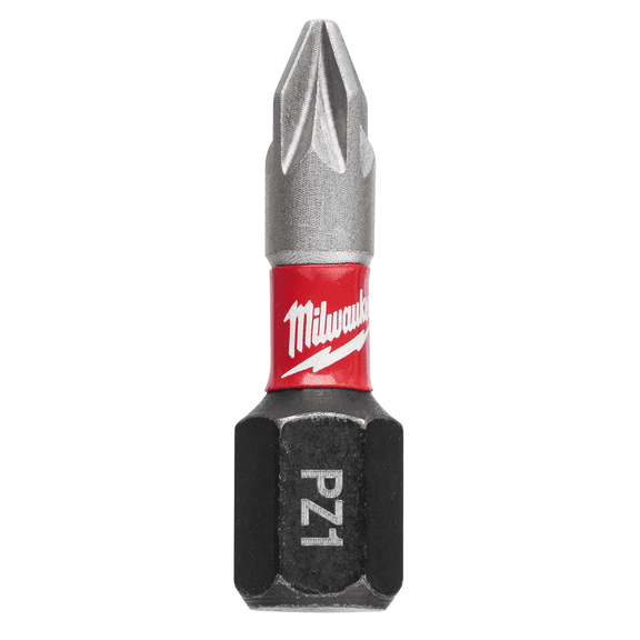Milwaukee Tool Shockwave 1" Impact Pozidriv #1Insert Bits (2PK)