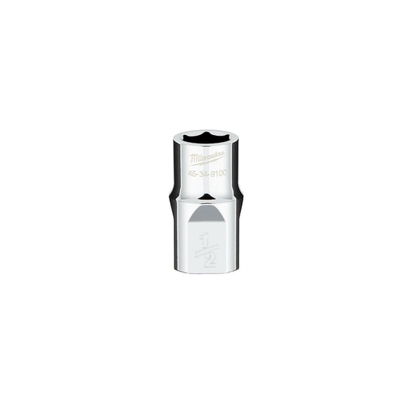Milwaukee-45-34-9100 1/2 in. Drive 1/2 in. SAE 6-Point Socket with FOUR FLAT Sides