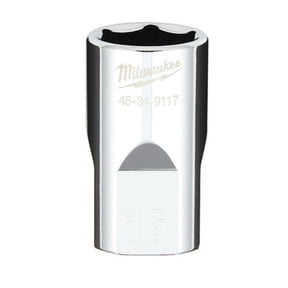 Milwaukee-45-34-9117 1/2 in. Drive 16MM Metric 6-Point Socket with FOUR FLAT Sides