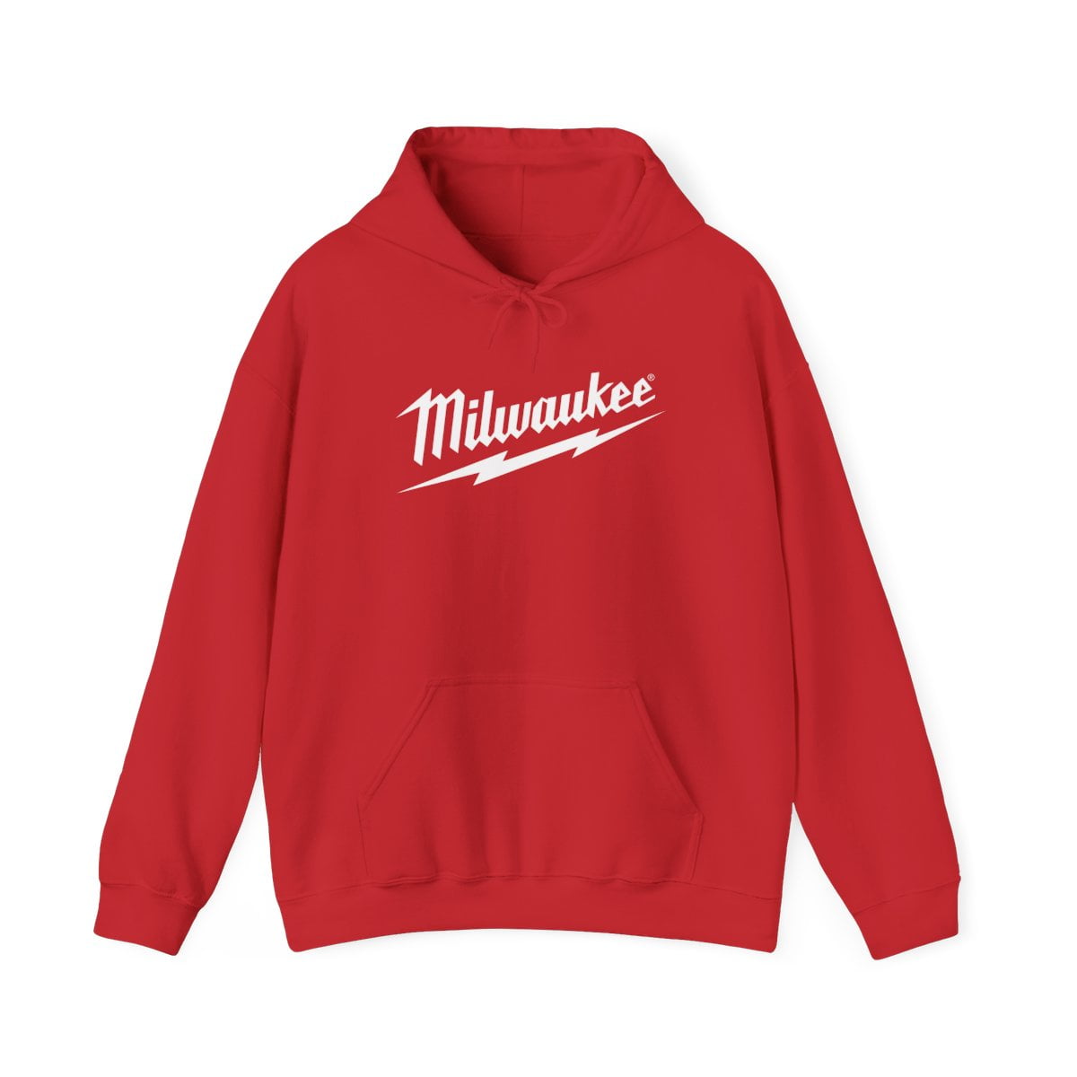 Milwaukee Tool Unisex Hoodie Hooded Sweatshirt Pocket Red Automotive Gear