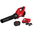 thumbnail image 1 of Milwaukee Tool M18 FUEL 120 MPH 500 CFM 18V Brushless Cordless Battery Powered Leaf Blower Kit w/12.0 Ah FORGE Battery and Rapid Charger, 1 of 12