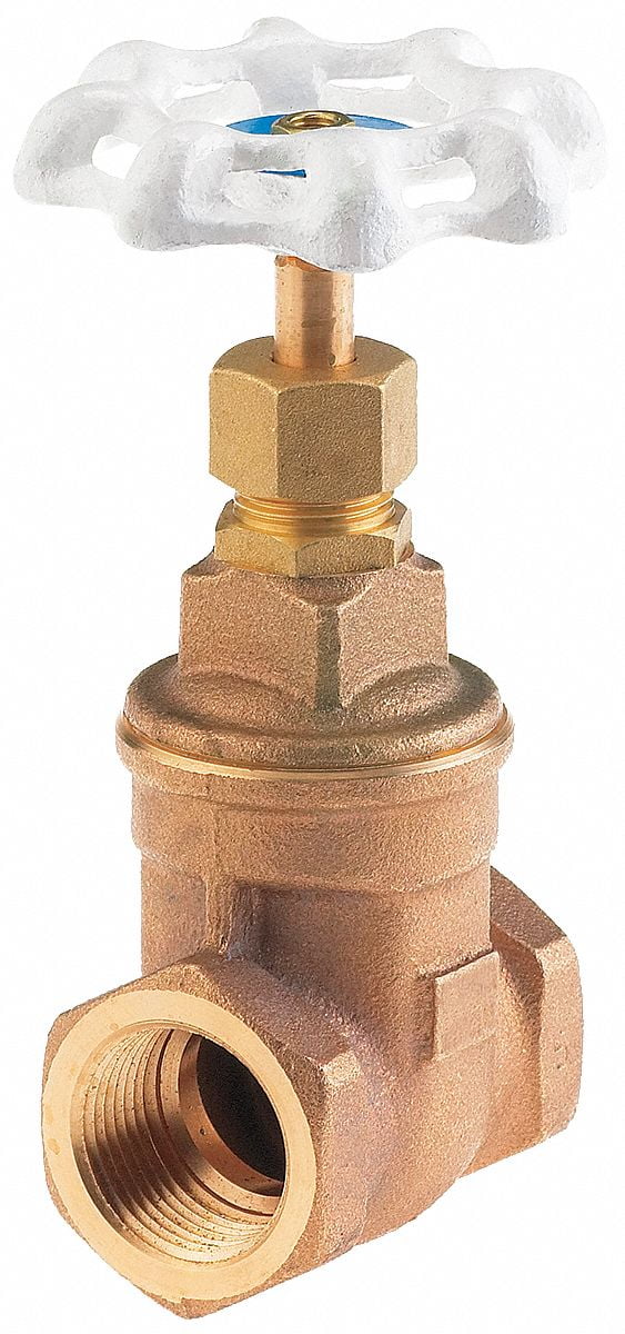 Milwaukee Valve Gate Valve,1/2 In.,Bronze UP105 1/2