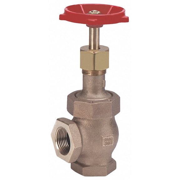 Milwaukee Valve Globe Valve,1-1/4",Bronze,FNPT,600 psi 582 1-1/4