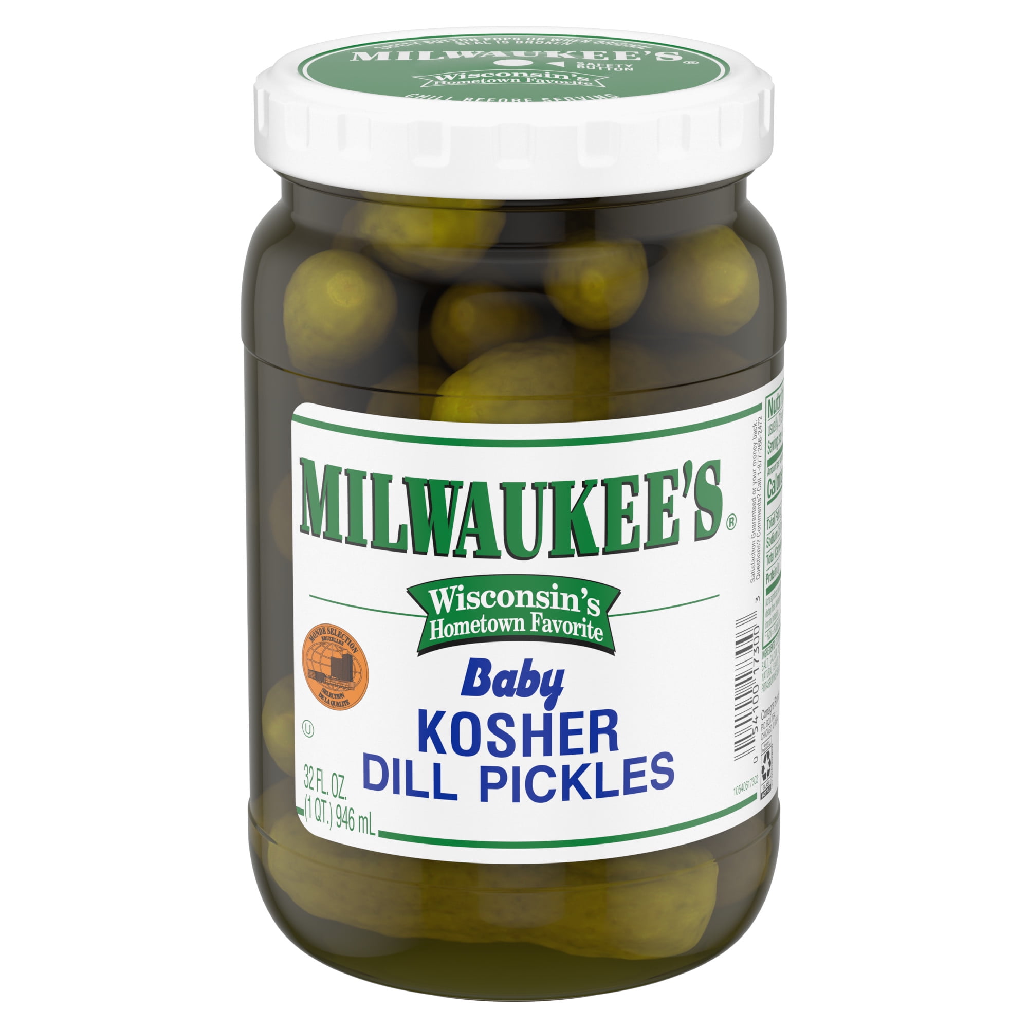 Milwaukee's Baby Kosher Dill Pickles, 32 oz.