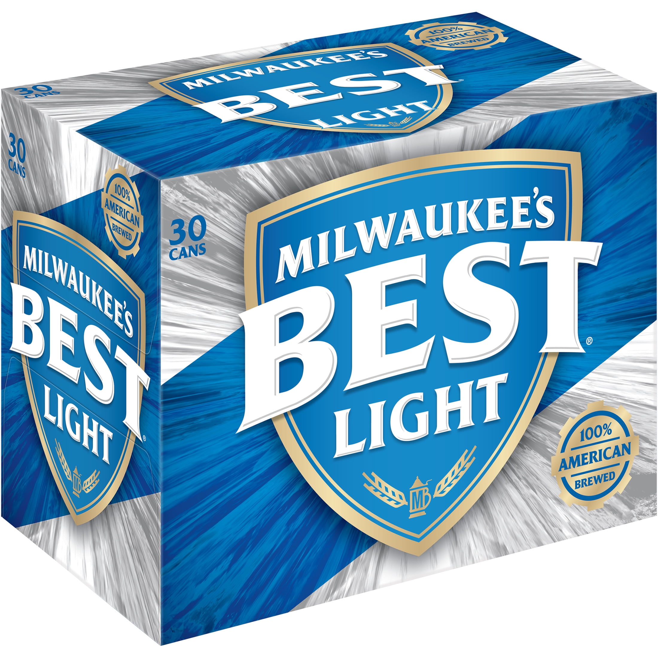 Milwaukee's Best LightAmerican Beer, 30 Pack, 12 fl oz Aluminum Cans, 4.1% ABV