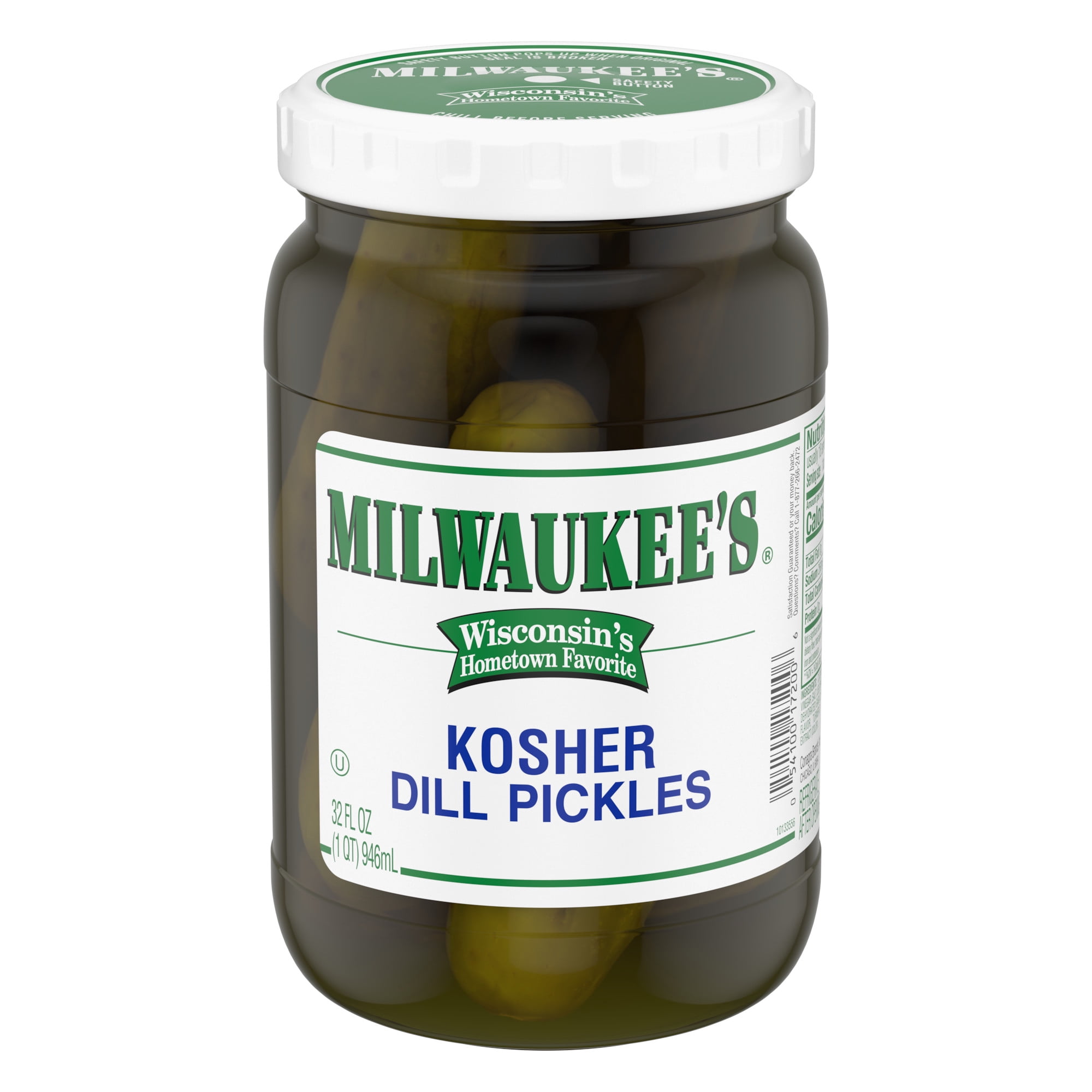 Milwaukee's Kosher Dill Pickles, 32 fl oz.
