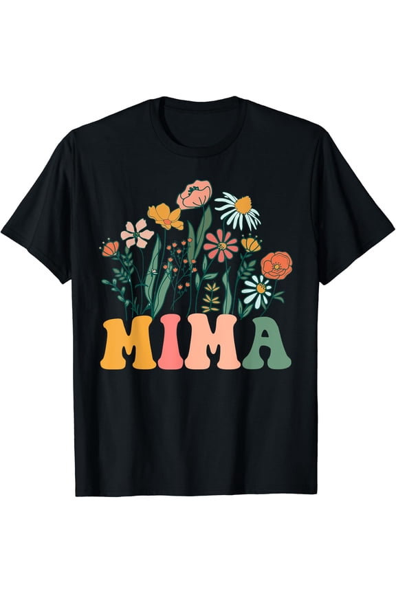 Mima Wildflower First Birthday Baby Shower T-Shirt