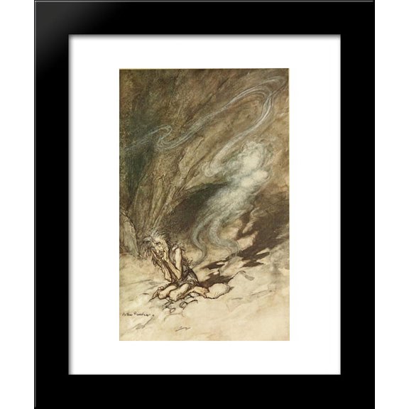 Mime writhes under the lashes he receives 20x24 Framed Art Print by Rackham, ...